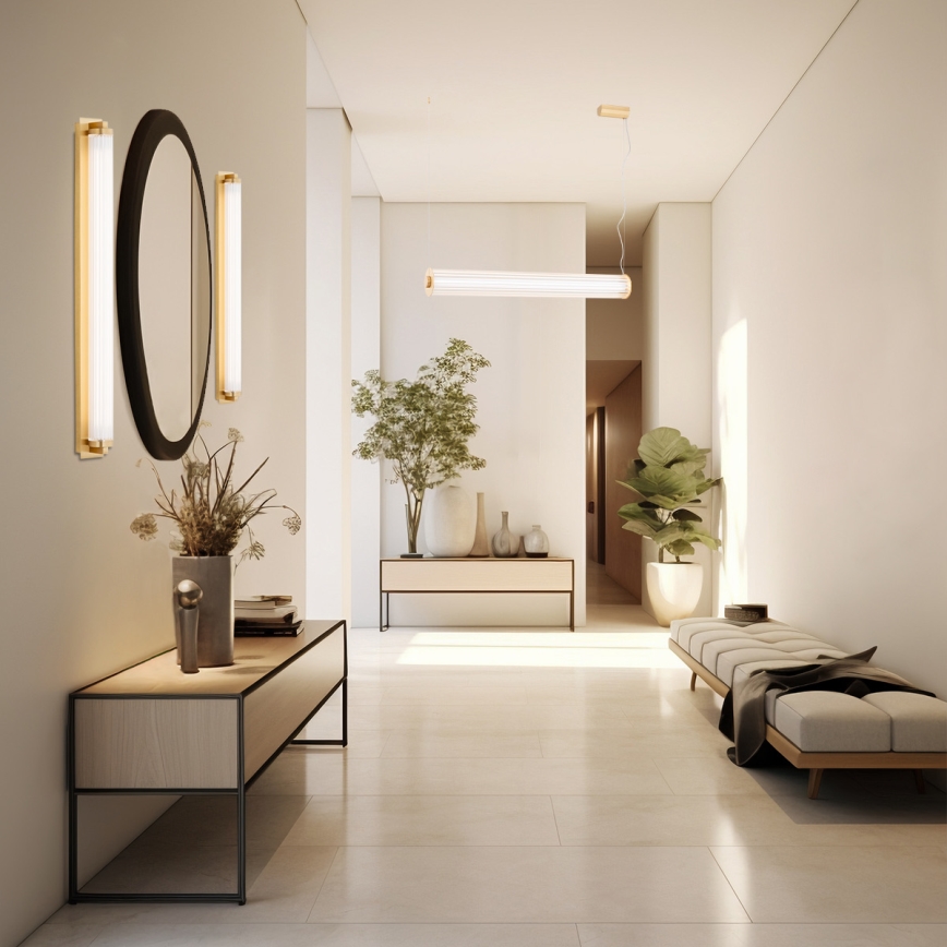 Argon 8622 - Applique a LED HAMPTON LED/34W/230V 3000K ottone