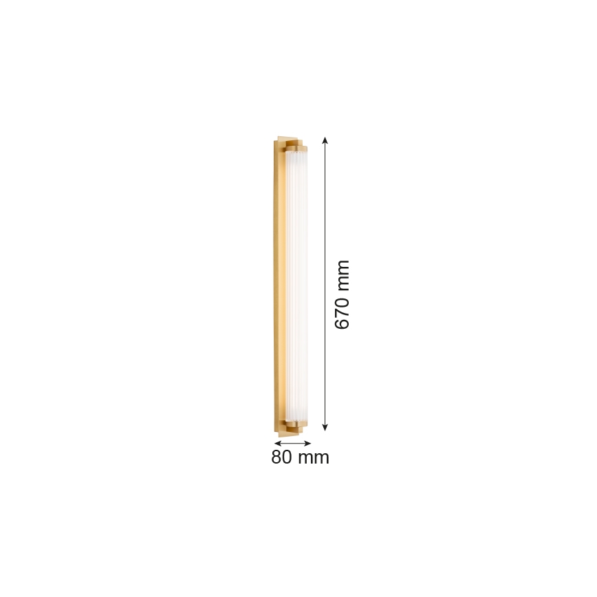 Argon 8622 - Applique a LED HAMPTON LED/34W/230V 3000K ottone