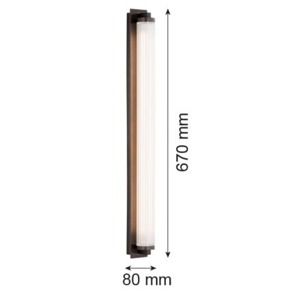 Argon 8623 - Applique a LED HAMPTON LED/34W/230V 3000K nero