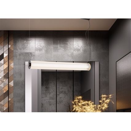 Argon 8625 - Lampadario LED a sospensione con filo HAMPTON LED/90W/230V 3000K 120 cm nero