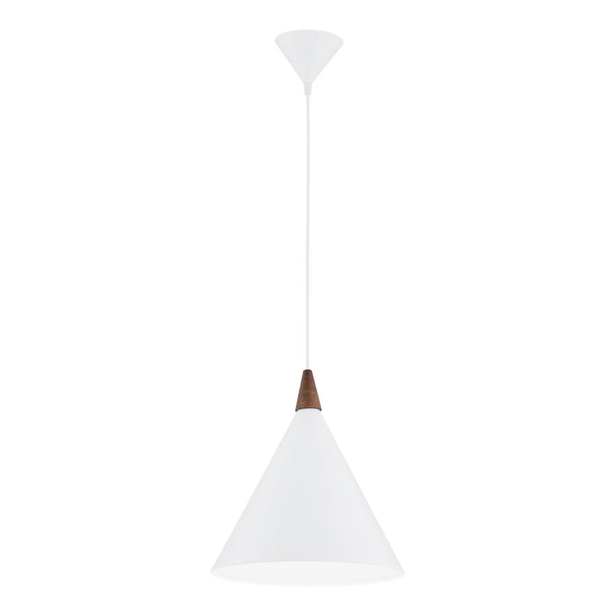 Argon 8631 - Lampadario a sospensione con filo KEGEL 1xE27/15W/230V bianco