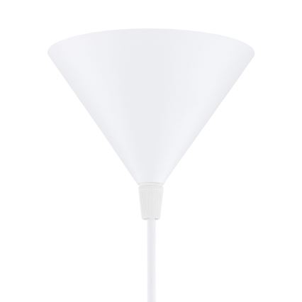Argon 8631 - Lampadario a sospensione con filo KEGEL 1xE27/15W/230V bianco