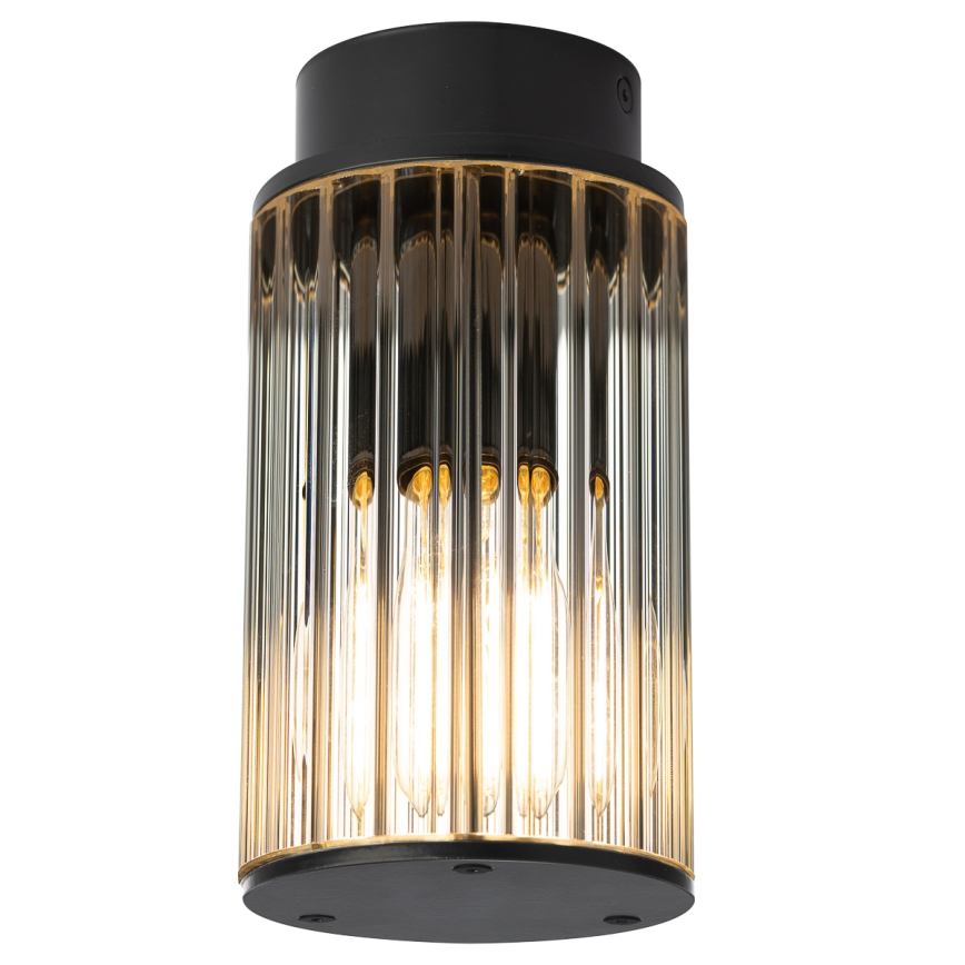 Argon 8773 - Plafoniera da esterno NORFOLK 1xE27/15W/230V IP44 nero