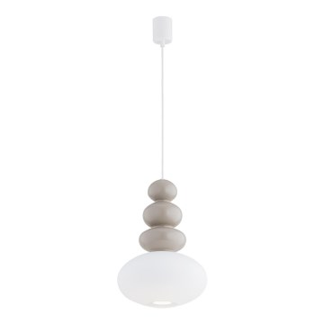 Argon 8819 - Lampadario a sospensione con filo DIEGO 1xGU10/5W/230V bianco/grigio