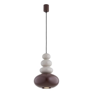 Argon 8820 - Lampadario a sospensione con filo DIEGO 1xGU10/5W/230V marrone/grigio