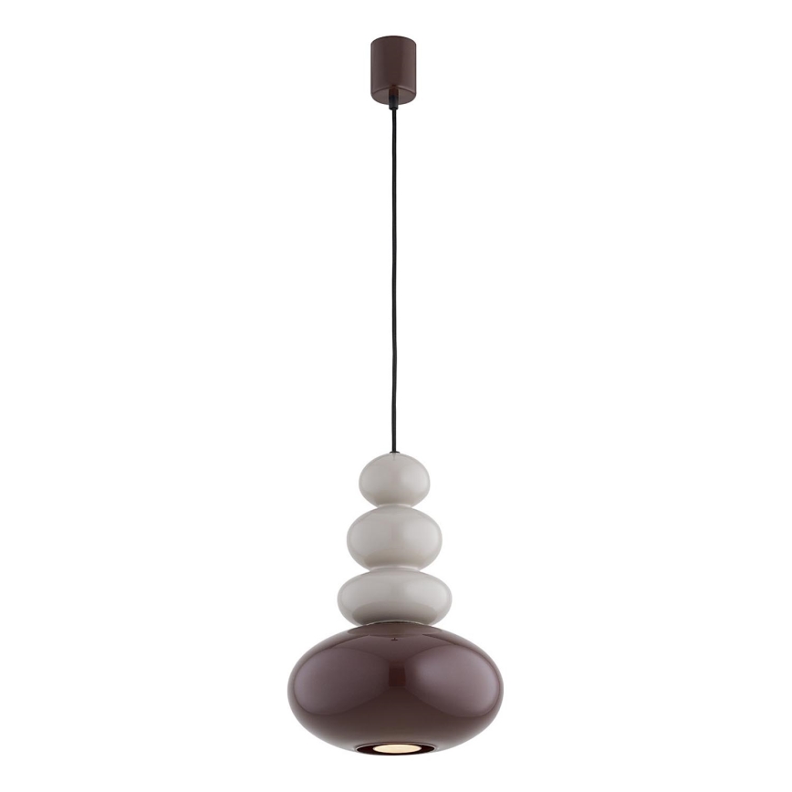 Argon 8820 - Lampadario a sospensione con filo DIEGO 1xGU10/5W/230V marrone/grigio