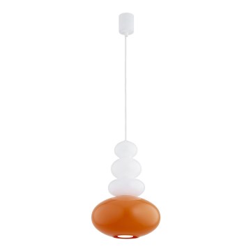Argon 8822 - Lampadario a sospensione con filo DIEGO 1xGU10/5W/230V bianco/arancione