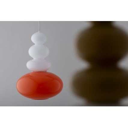 Argon 8822 - Lampadario a sospensione con filo DIEGO 1xGU10/5W/230V bianco/arancione
