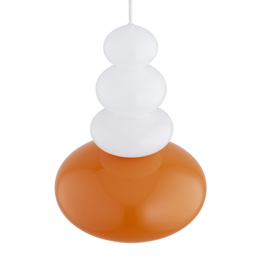 Argon 8822 - Lampadario a sospensione con filo DIEGO 1xGU10/5W/230V bianco/arancione