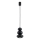 Argon 8827 - Lampadario a sospensione con filo ORLANDO 1xGU10/5W/230V nero