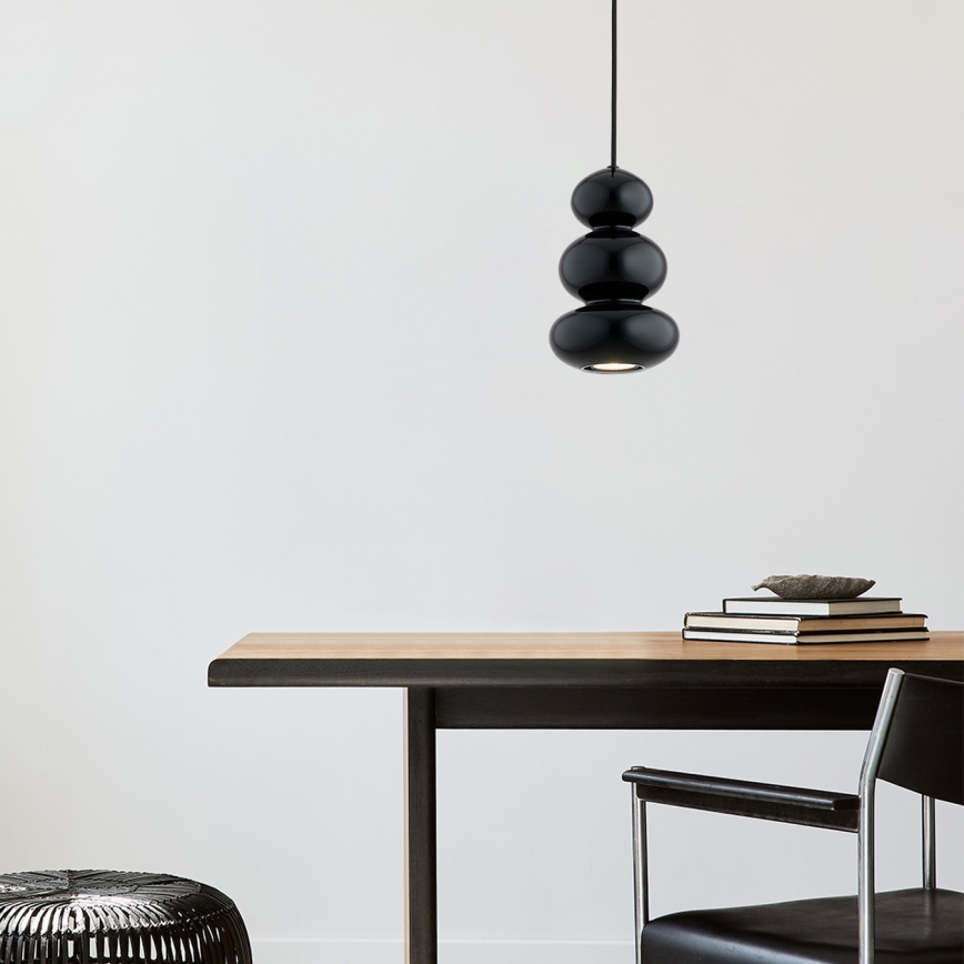 Argon 8827 - Lampadario a sospensione con filo ORLANDO 1xGU10/5W/230V nero