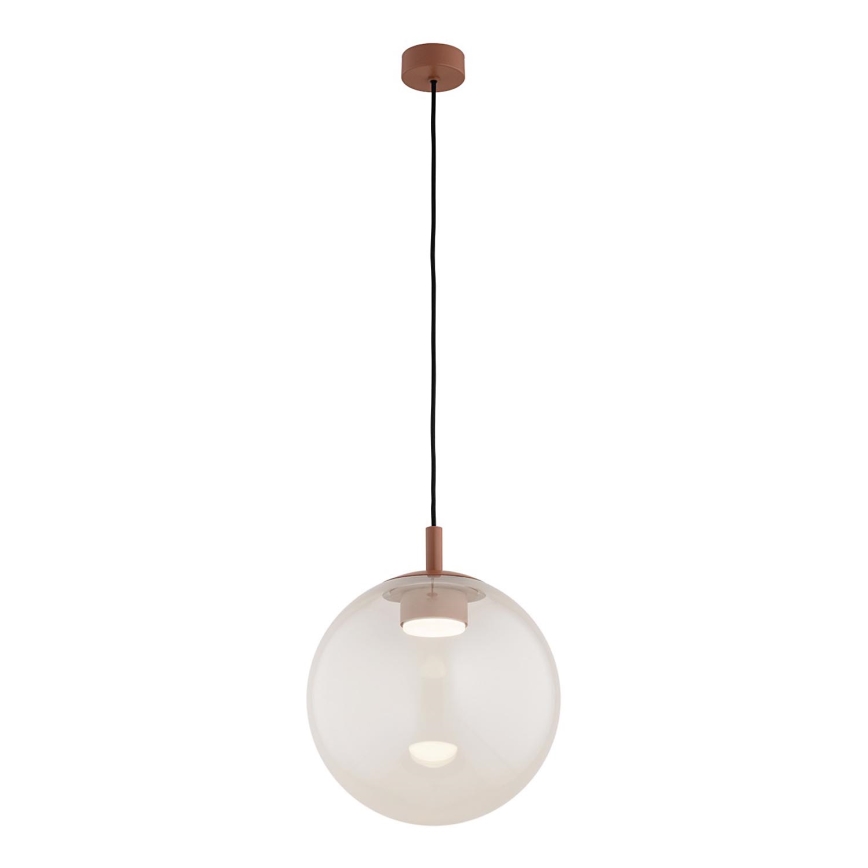 Argon 8829 - Lampadario a sospensione con filo SACRAMENTO 1xGX53/8W/230V limpido/marrone