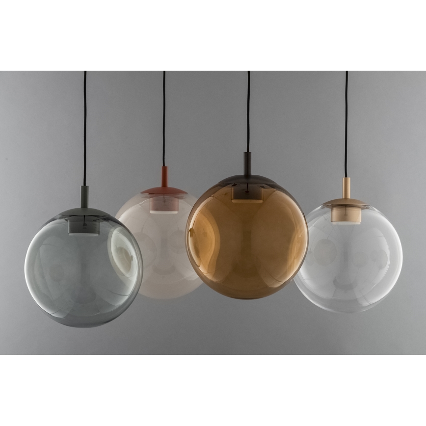 Argon 8829 - Lampadario a sospensione con filo SACRAMENTO 1xGX53/8W/230V limpido/marrone