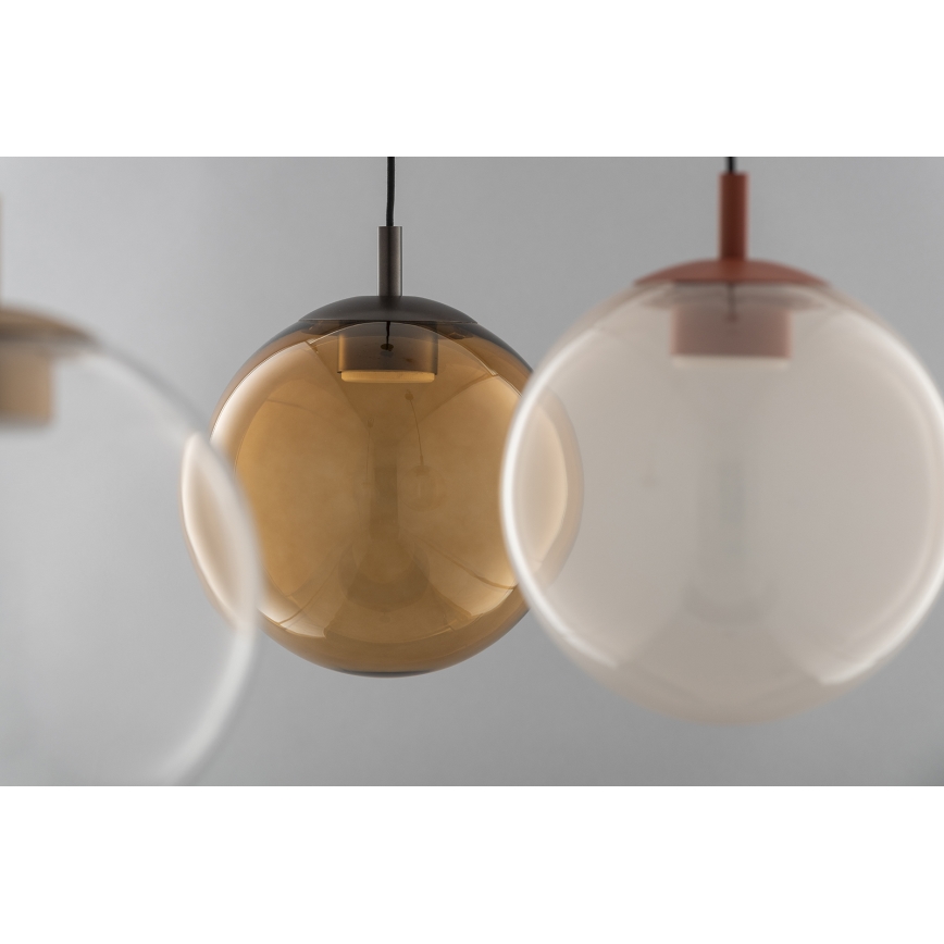 Argon 8829 - Lampadario a sospensione con filo SACRAMENTO 1xGX53/8W/230V limpido/marrone
