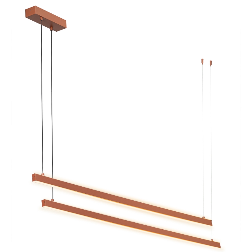 Argon 8837 - Lampadario LED a sospensione con filo MIAMI LED/74W/230V 3000K marrone