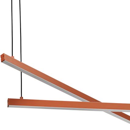 Argon 8837 - Lampadario LED a sospensione con filo MIAMI LED/74W/230V 3000K marrone