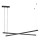 Argon 8838 - Lampadario LED a sospensione con filo MIAMI LED/74W/230V 3000K nero