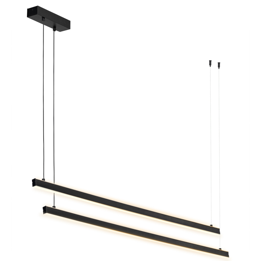 Argon 8838 - Lampadario LED a sospensione con filo MIAMI LED/74W/230V 3000K nero