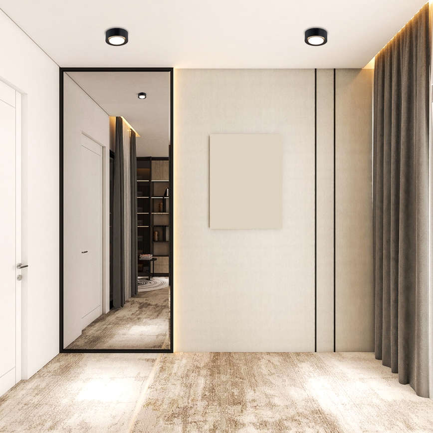 Argon 8905 - Plafoniera ELORA 1xGX53/7W/230V diam. 11 cm nera