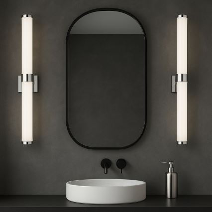Argon 8928 - Illuminazione LED per specchio da bagno BATUMI LED/24W/230V 3000K IP44 cromo satinato