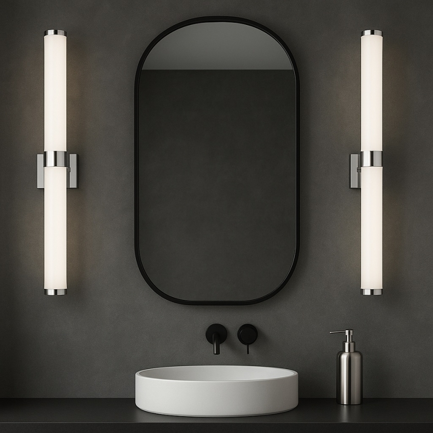 Argon 8928 - Illuminazione LED per specchio da bagno BATUMI LED/24W/230V 3000K IP44 cromo satinato
