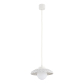 Argon 8947 - Lampadario sospeso su cavo BOLL 1xG9/6W/230V bianco