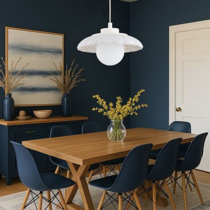 Argon 8947 - Lampadario sospeso su cavo BOLL 1xG9/6W/230V bianco