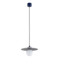 Argon 8950 - Lampada a sospensione con cavo BOLL 1xG9/6W/230V blu