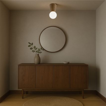 Argon 8974 - Plafoniera da bagno VOLANTE 1xG9/6W/230V IP44 Ø 12 cm marrone