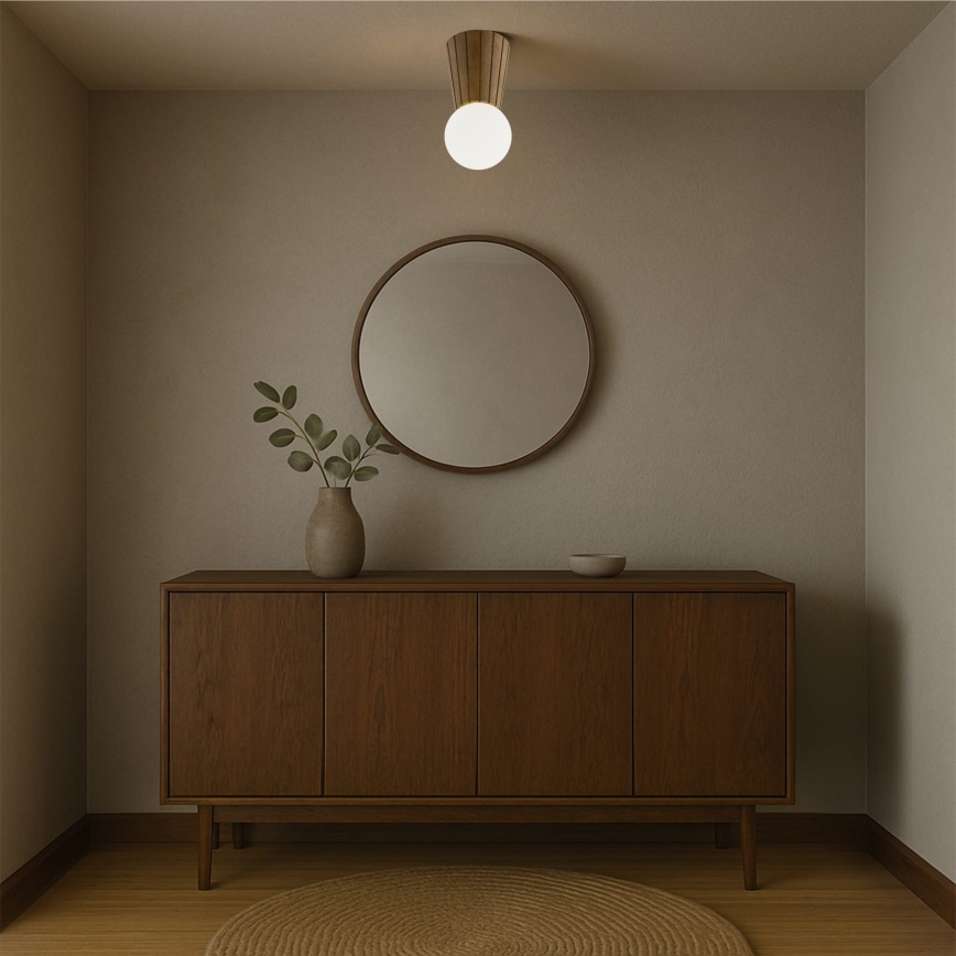 Argon 8974 - Plafoniera da bagno VOLANTE 1xG9/6W/230V IP44 Ø 12 cm marrone