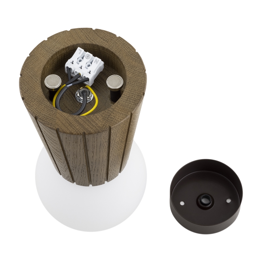 Argon 8974 - Plafoniera da bagno VOLANTE 1xG9/6W/230V IP44 Ø 12 cm marrone