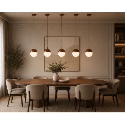 Argon 8998 - Lampada da esterno a sospensione su cavo LIV 1xE27/15W/230V IP44 marrone