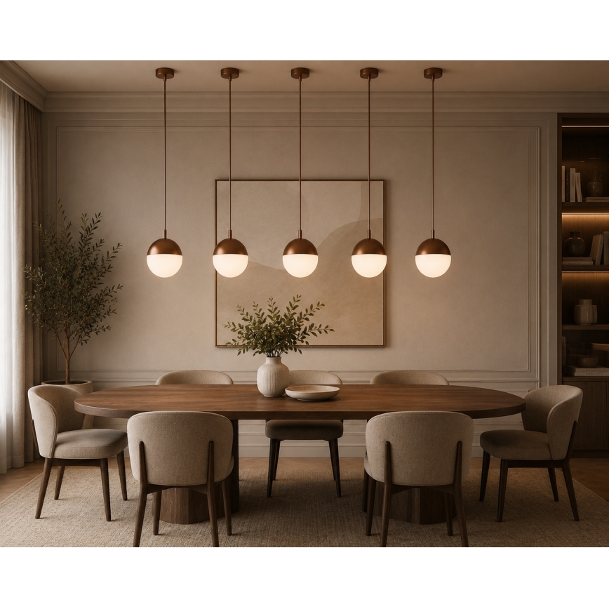 Argon 8998 - Lampada da esterno a sospensione su cavo LIV 1xE27/15W/230V IP44 marrone