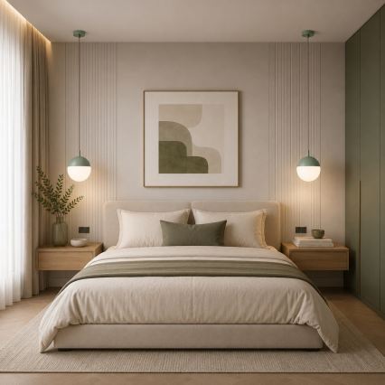 Argon 8999 - Lampada a sospensione da esterno su cavo LIV 1xE27/15W/230V IP44 verde