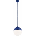 Argon 9000 - Lampada a sospensione da esterno su cavo LIV 1xE27/15W/230V IP44 blu