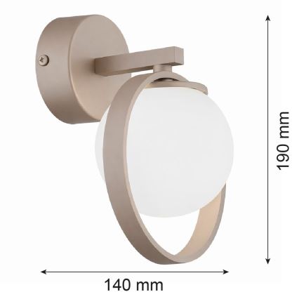 Argon 9002 - Lampada da parete SATUROS 1xG9/6W/230V