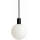 Argon 9005 - Lampada a sospensione per esterni con cavo ORE 1xG9/6W/230V IP44 nero