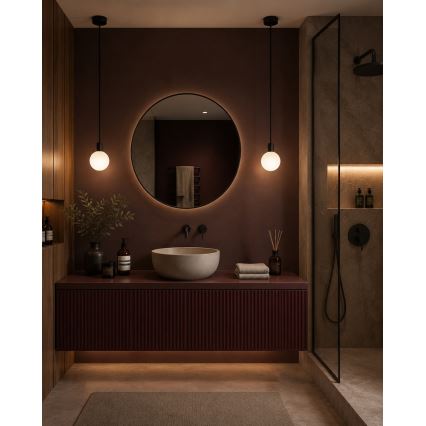 Argon 9005 - Lampada a sospensione per esterni con cavo ORE 1xG9/6W/230V IP44 nero