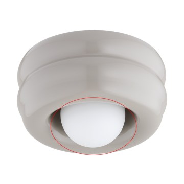 Argon - Vetro di ricambio per lampada TEVO G9, diametro 19 cm