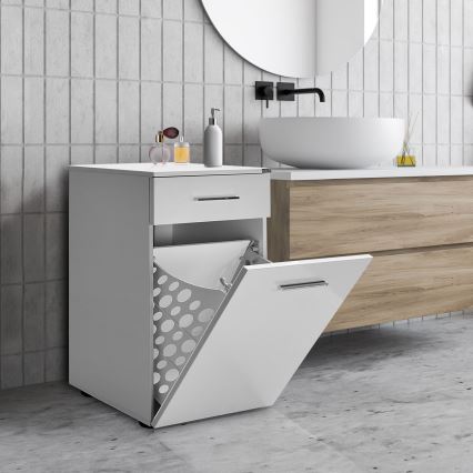 Armadietto da bagno 83x52 cm bianco