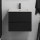 Armadietto da bagno con lavandino CONOR 61 cm nero