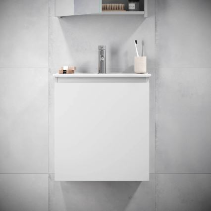Armadietto da bagno con lavandino MARCO 51 cm bianco
