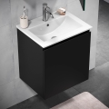 Armadietto da bagno con lavandino MARCO 51 cm nero