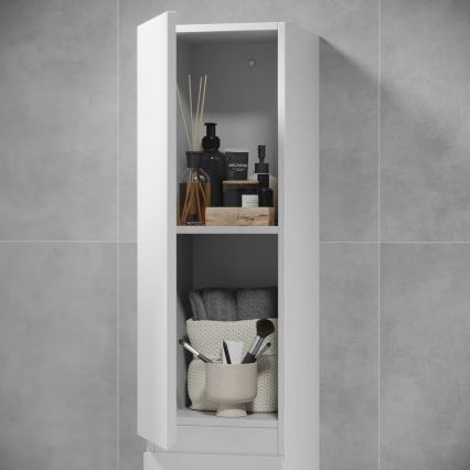 Armadietto da bagno OLIVER 186 cm bianco opaco