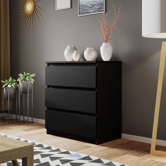 Armadietto MALWA 77x70 cm nero