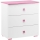 Armadietto PABIS 87x83 cm bianco/rosa