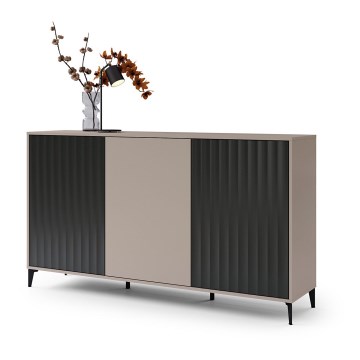 Armadietto RONJA taupe/nero