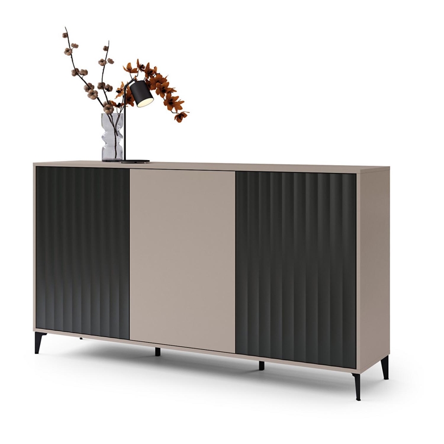 Armadietto RONJA taupe/nero