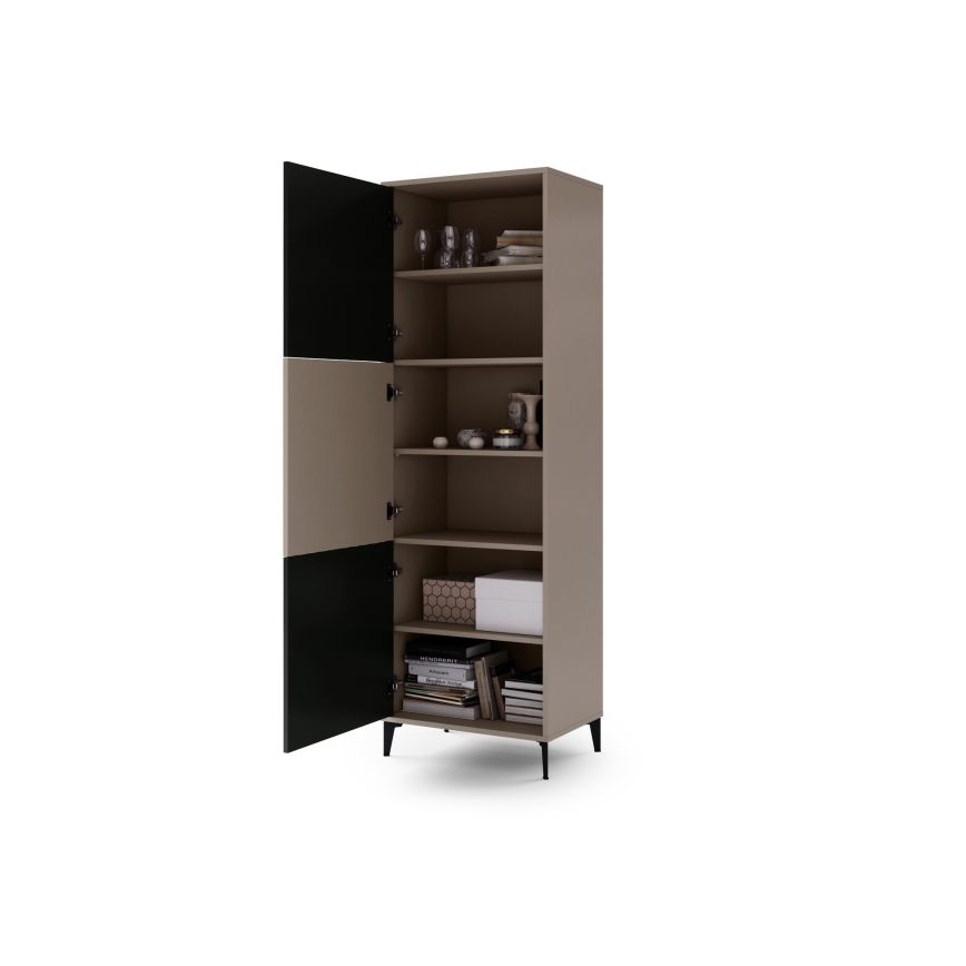 Armadietto RONJA taupe/nero