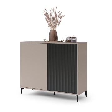 Armadietto RONJA taupe/nero